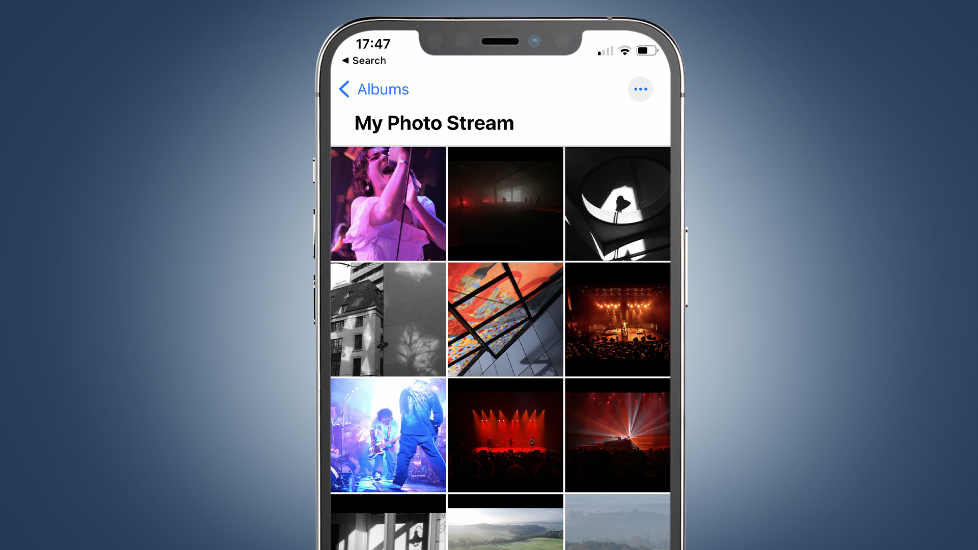 A mockup of the My Photo Stream page